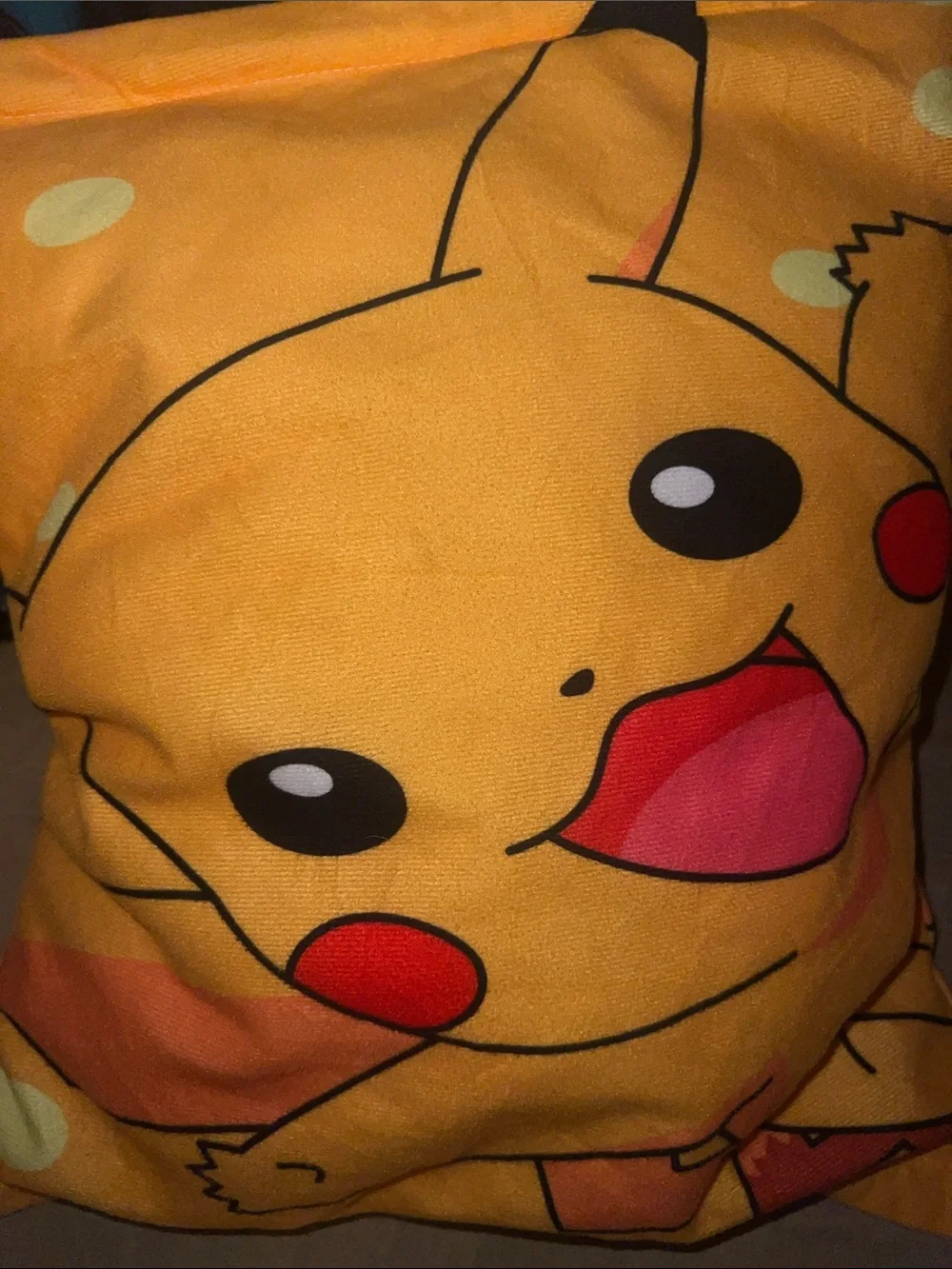 Pokemon Pikachu Zip up peek a boo pika pillow